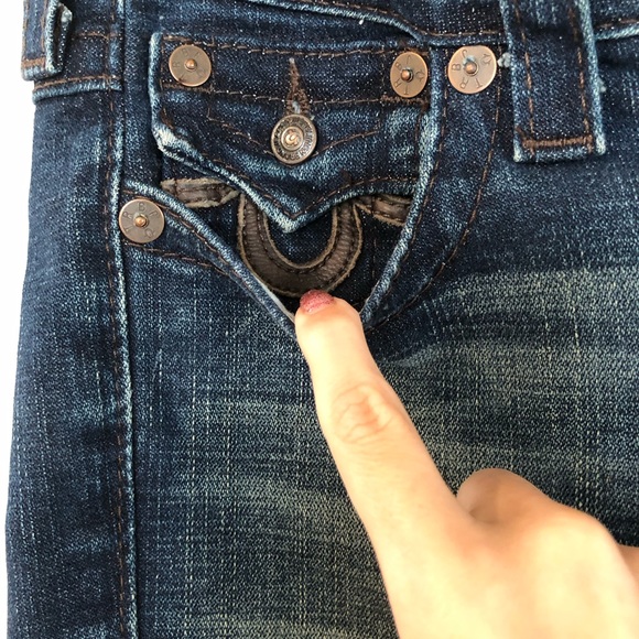 Cute dark blue boot cute True Religion jeans - Picture 3 of 7